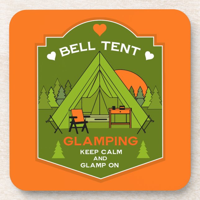 Porta-copo Bell Tent Glamping (Frente)