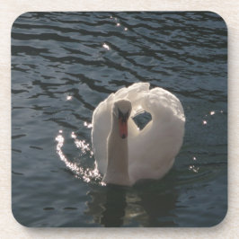 Porta-copo Belo cisne branco