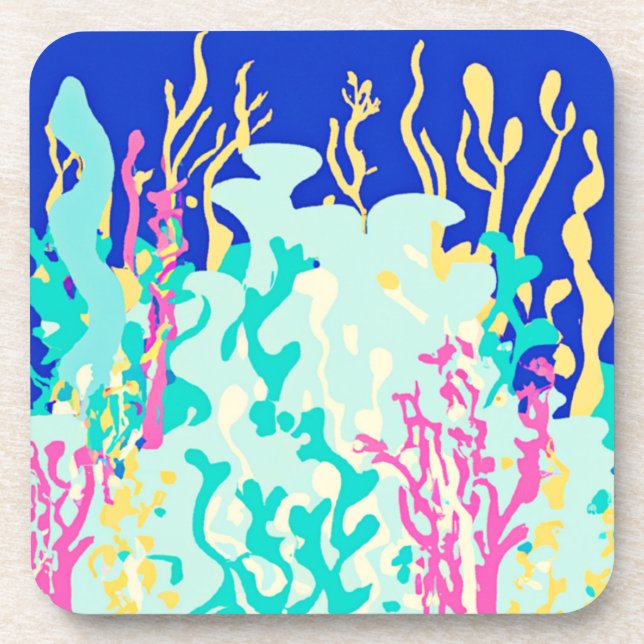 Porta-copo Belo Padrões de Oceano Design. Comprar Agora (Frente)