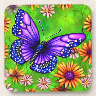 Porta-copo Belo Prado Flor de Borboleta