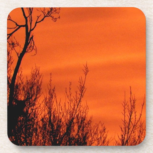 Porta-copo Belo Sol Laranja no Kansas (Frente)
