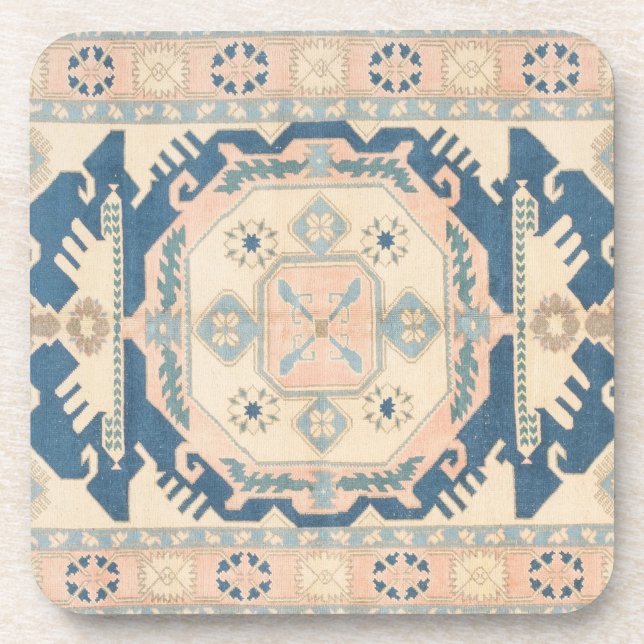 Porta-copo Belo Tapete Kilim Antigo Oriental (Frente)
