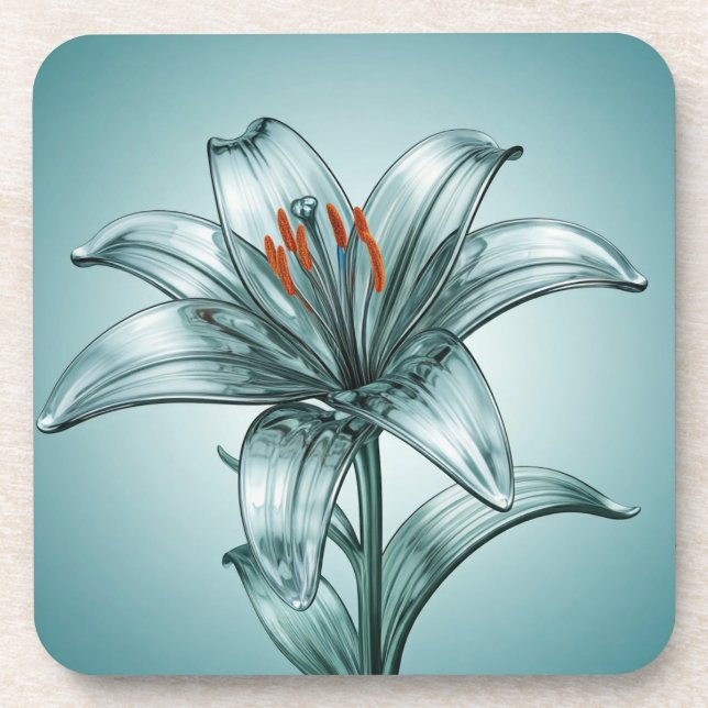 Porta-copo Belo Vidro Lily (Frente)