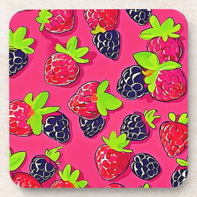 Porta-copo Berry Patch: Design doce (Frente)