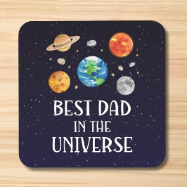 Porta-copo Best Dad in The Universe Funny Quote Fathers Day