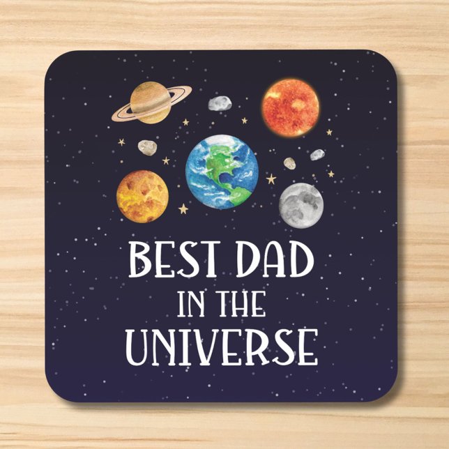 Porta-copo Best Dad in The Universe Funny Quote Fathers Day (Criador carregado)