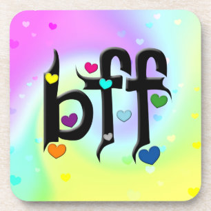 Porta-copo bff ~ corações