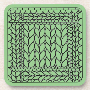 Porta-copo Bibelines de plástico duro KNIT PURL SAGE
