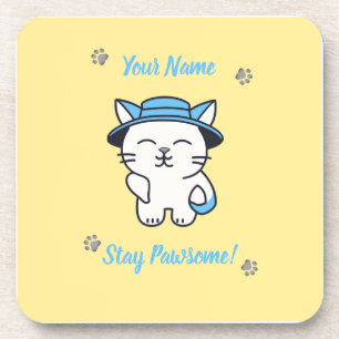 Porta-copo Bibelô de Apoio para Gatos Personalizado - Fofo &
