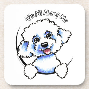 Porta-copo Bichon Frise seu toda aproximadamente mim