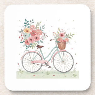 Porta-copo Bicicleta Com Flores