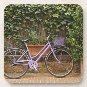 Porta-copo Bicicleta estacionada, Pienza, Itália, Toscana