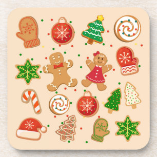 Porta-copo Biscoitos de Natal