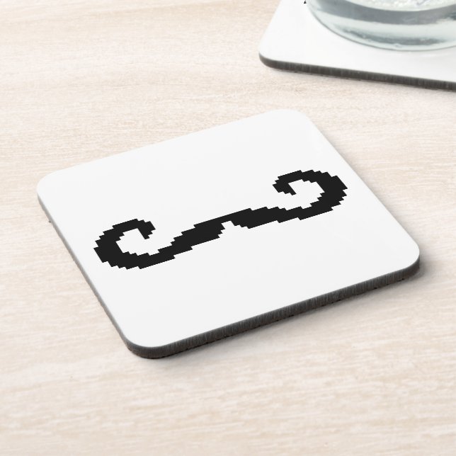 Porta-copo Bit Pixel Handlebar Mustache (Left Side)