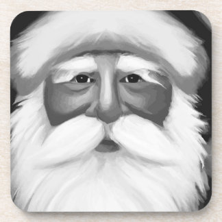 Porta-copo Black and White Santa Claus
