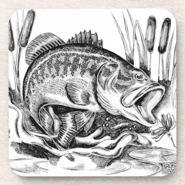 Porta-copo Black bass (Frente)