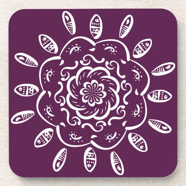 Porta-copo Blackberry Mandala (Frente)