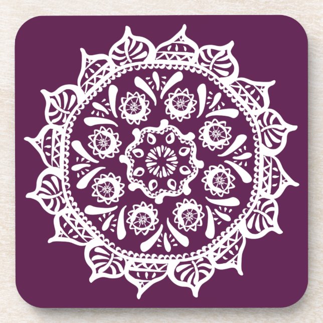 Porta-copo Blackberry Mandala (Frente)