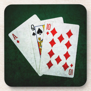 Porta-copo Blackjack 21 ponto - Ace, Queen, Dez