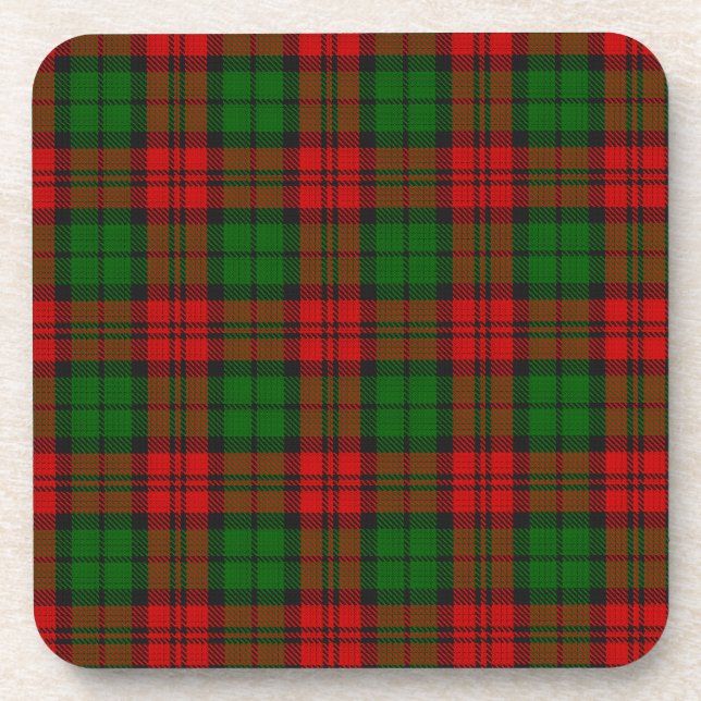Porta-copo Blackwatch Campbell Tartan Red Green Xadrez (Frente)