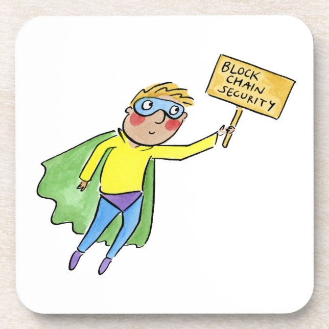Porta-copo Block Chain Security (Frente)
