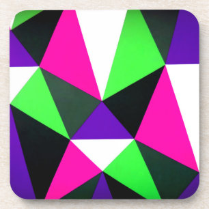 Porta-copo Bloco de cor Negrito Púrpura Rosa Neon Verde dos 