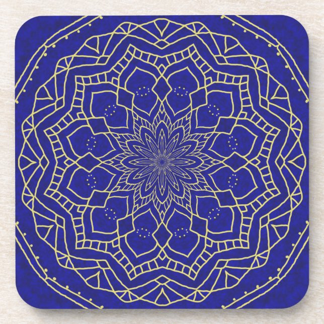 Porta-copo Blue Mandala (Frente)