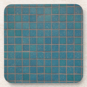 Porta-copo blue speckled tiles