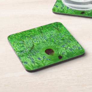 Porta-copo Bluebell Wood Hedgehogs Primavera Verde