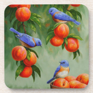 Porta-copo Bluebird e Peach Tree