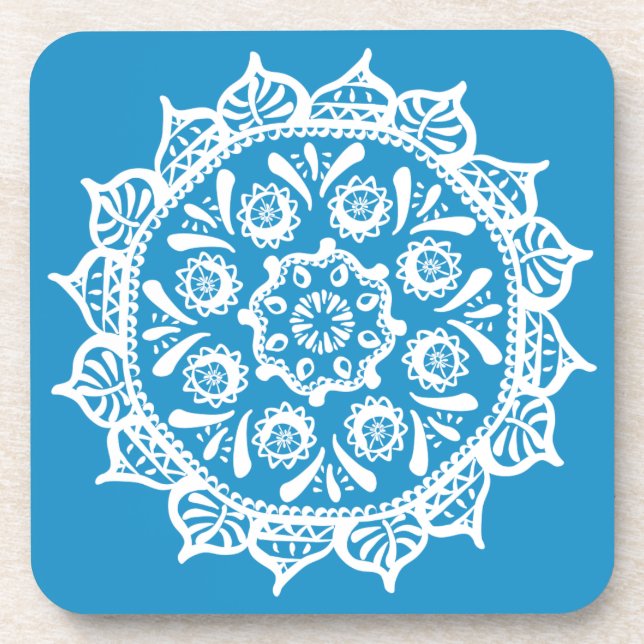 Porta-copo Bluebird Mandala (Frente)
