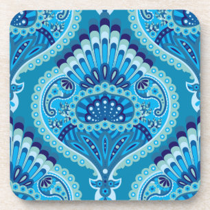 Porta-copo Blueish - Feathered Paisley