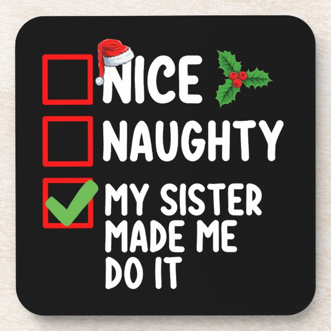 Porta-copo Boa Noite Minha Irmã Me Fez Fazer Isso De Natal (Frente)