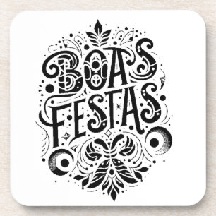 Porta-copo Boas Festas