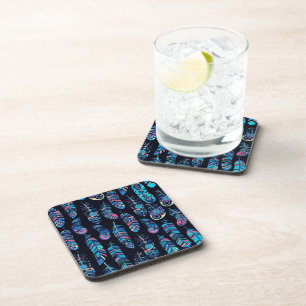 Porta-copo Boho Feather Pattern