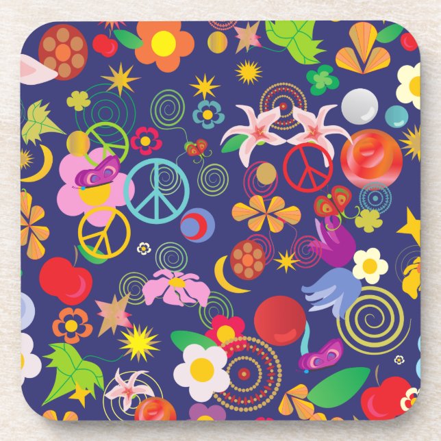 Porta-copo Boho floral (Frente)