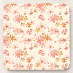 Porta-copo Boho hippie rústico flores naturais da terra rústi