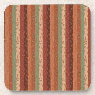 Porta-copo Boho Leaf Pattern Rustic Home Decor