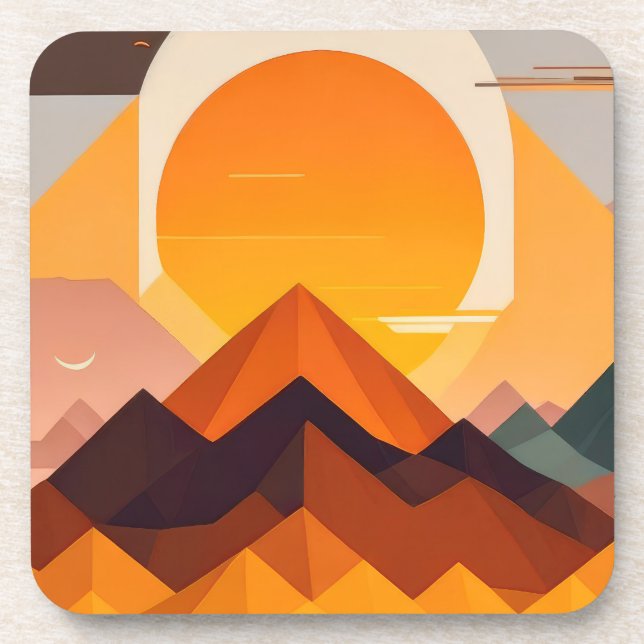 PORTA-COPO BOHO NEO GEO SUNSET (Frente)