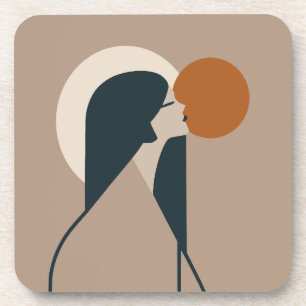 Porta-copo Boho Woman Sun