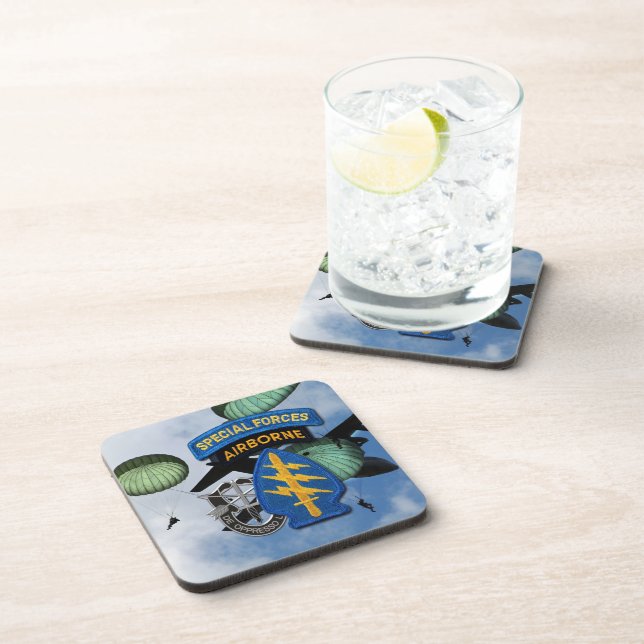 Porta-copo Boinas verdes SF SFG SFGA do grupo das forças (Lado Direito)