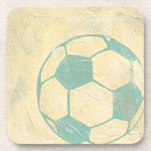 Porta-copo Bola de futebol de Pastel Blue por Chariklia Zarri