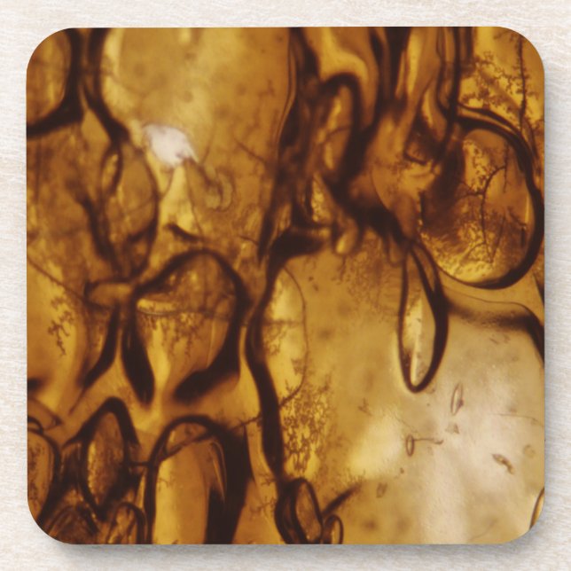 Porta-copo Bolhas Amber (Frente)