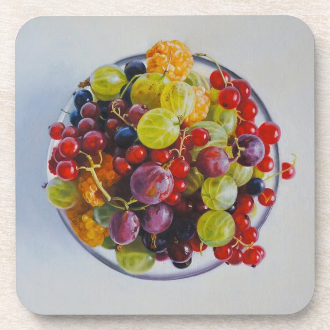 Porta-copo Boliche de Berries - Vida Fruta Estática Hiperreal (Frente)