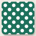 Porta-copo Bolinhas brancas em verde sage<br><div class="desc">Bolinhas brancas em verde sage</div>