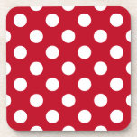 Porta-copo Bolinhas brancas em vermelho<br><div class="desc">Bolinhas brancas em vermelho</div>