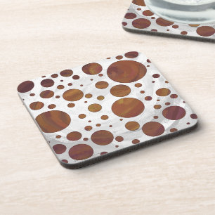 Porta-copo Bolinhas de Sujidade de Chocolate Carmel