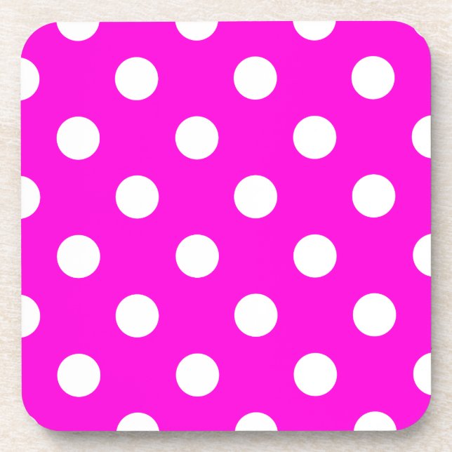 Porta-copo Bolinhas magenta #FF00DC (Frente)