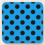 Porta-copo Bolinhas pretas em azul-céu<br><div class="desc">Bolinhas pretas em azul-céu</div>