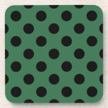 Porta-copo Bolinhas pretas em verde-cinza<br><div class="desc">Bolinhas pretas em verde-cinza</div>